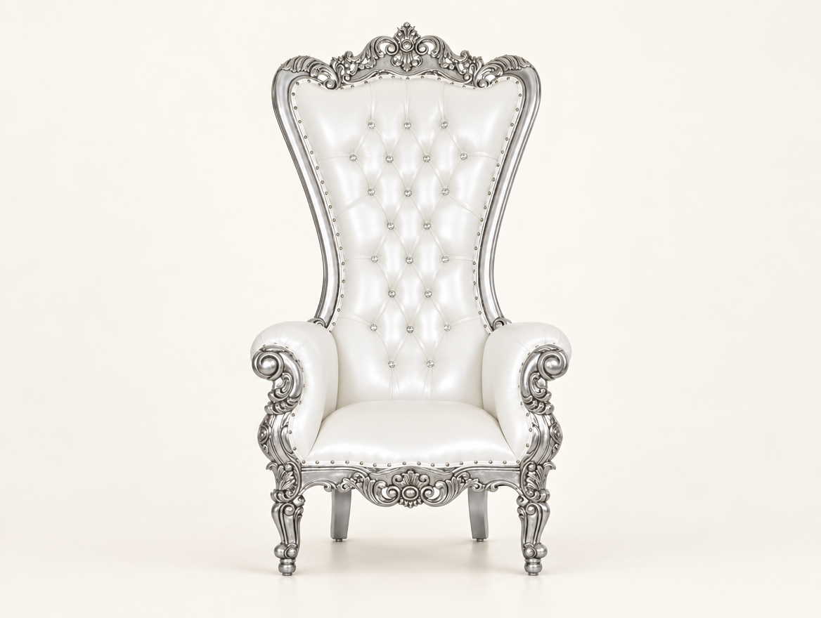 Silver Throne Chair